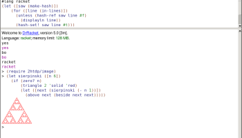 DrRacket screenshot
