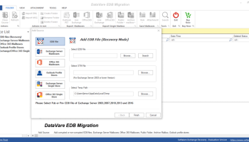 Datavare EDB Migration Tool screenshot