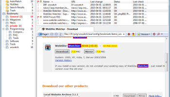 WebSite-Watcher screenshot