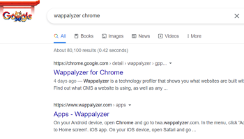 Wappalyzer for Chrome screenshot