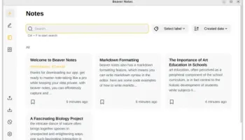Beaver Notes screenshot