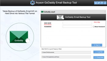 GoDaddy Mail Converter screenshot