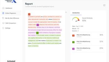 Plagiarism Checker X screenshot