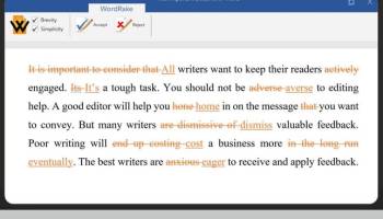 WordRake for Word screenshot