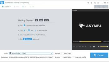 AnyMP4 MTS Converter screenshot