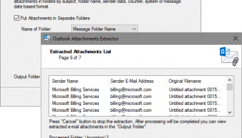 Attachments Extractor for Outlook screenshot