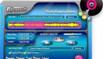 Bigasoft iPhone Ringtone Maker screenshot