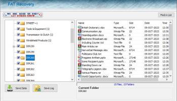 FAT Hard Disk Data Undelete Software screenshot