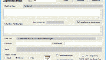 Finde Pfad Aenderungen screenshot