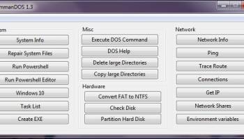 CommanDOS screenshot