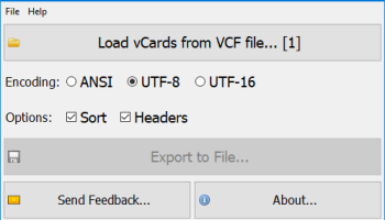 VOVSOFT - VCF Editor screenshot