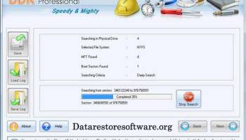 Data Restore Software screenshot