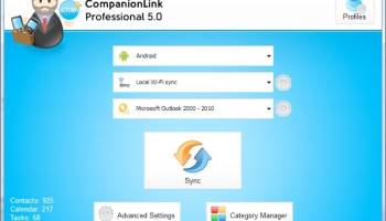 CompanionLink Professional screenshot