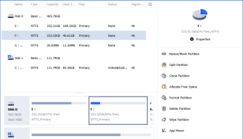 AOMEI Partition Assistant Standard screenshot