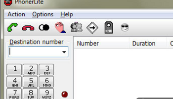 PhonerLite Portable screenshot