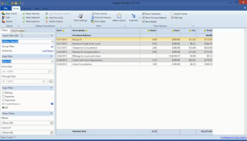 Legal Billing screenshot