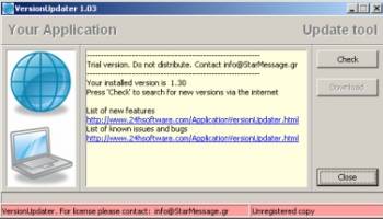 VersionUpdater screenshot