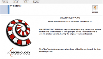 VIDEORECOVERY Commercial for Windows screenshot