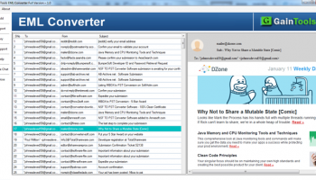 GainTools EML Converter screenshot