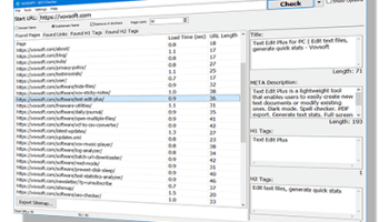 VOVSOFT - SEO Checker screenshot