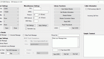 Logiccode GSM SMS.Net Library screenshot