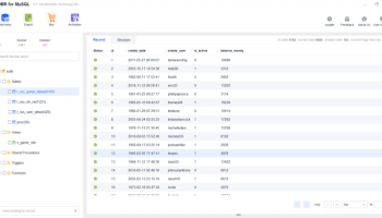 DBR for MySQL screenshot