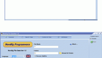 Nordlig File Searcher screenshot