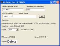 My Router Info via SNMP screenshot