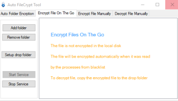 EaseFilter File Encryption On The Go SDK screenshot