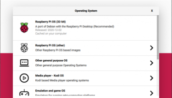 Raspberry Pi Imager screenshot