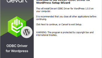 WordPress ODBC Driver by Devart screenshot