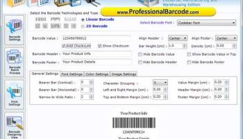 Manufacturing Barcodes Generator screenshot