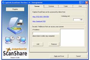 Capturix ScanShare screenshot