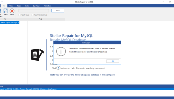 Stellar Repair for MySQL screenshot