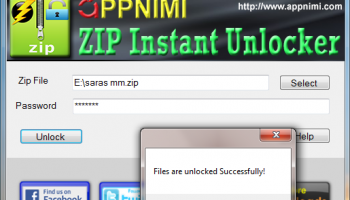 Appnimi Zip Instant Unlocker screenshot