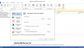 Datavare EDB Recovery Tool screenshot