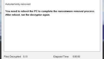 Avast Decryption Tool for EncrypTile Ransomware screenshot