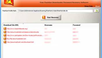 Password Decoder for FlashGet screenshot