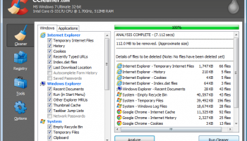 CCleaner screenshot