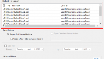 MailsSoftware PST to Office 365 Migtaion screenshot