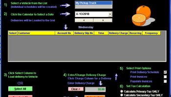 Citrus Delivery Scheduler screenshot