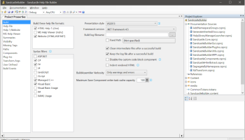 Sandcastle Help File Builder screenshot