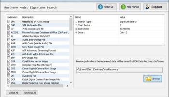 USB Digital Media Data Recovery Software screenshot