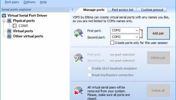 Virtual COM Port Driver screenshot