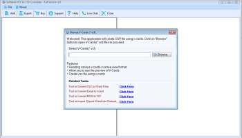 Softaken vCard to CSV Converter screenshot