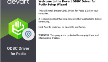 Podio ODBC Driver by Devart screenshot