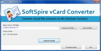 vCard to PST screenshot