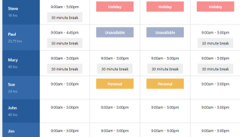 Express Schedule Plus Scheduling Software screenshot