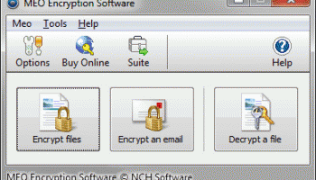 MEO File Encryption Software Pro screenshot