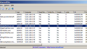 NetworkOpenedFiles screenshot